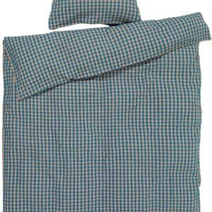 Bæk&Bølge Sengetøj 140x220 cm Blå/okker DK