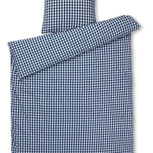 Bæk&Bølge sengetøj - mørkeblå/hvid