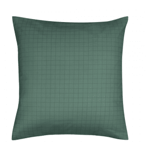 Pudebetræk 60x63 cm - 100% bomuld - Grøn ternet hovedpudebetræk - Nordstrand Home