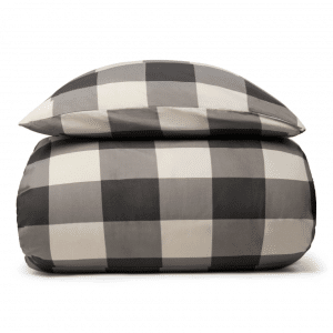 Sengetøj 100% bomuld - Gråt ternet sengesæt - Nordstrand Home dynebetræk